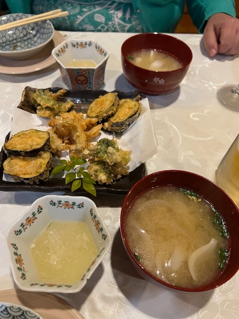 Tempura a miso polévka