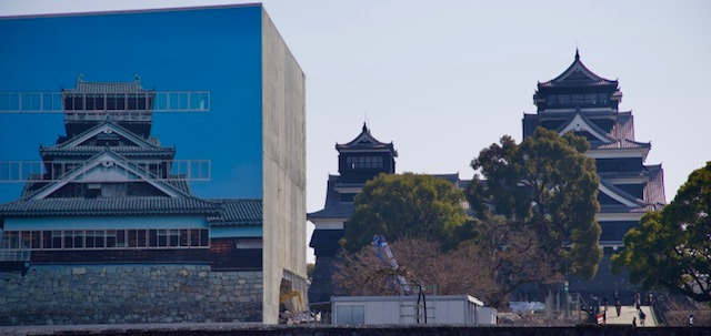 Billboard s vizualizací rekonstrukce hradu