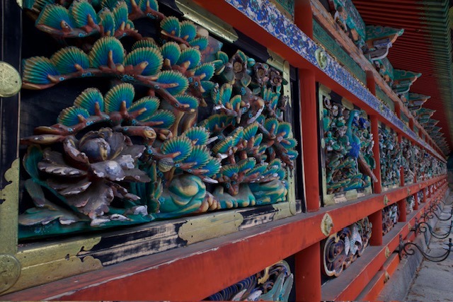 Dřevěná řezba detail