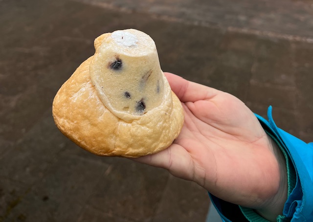 Zákusek ve tvaru sopky Sakurajima