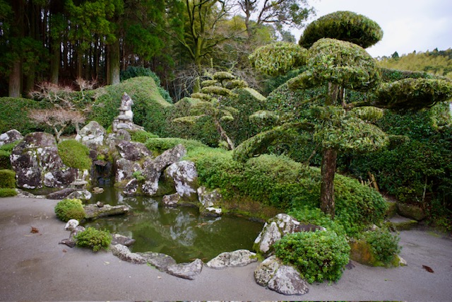 Pohled na samurajskou zahradu