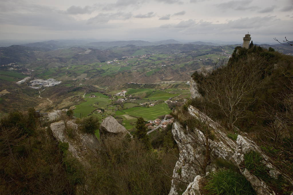 Výhled ze San Marina