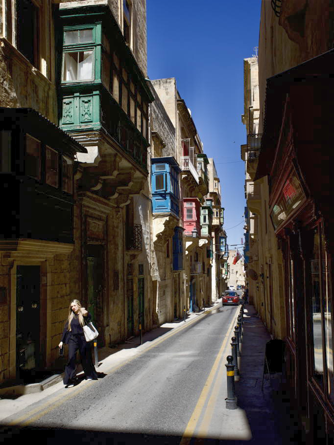 Úzké uličky staré Malty